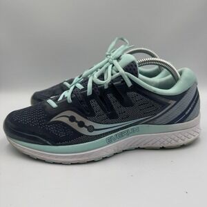 Womens Saucony Guide ISO 2 Aqua Blue Slate Running‎ Shoes S10464-1 Size 10